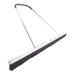 Gamma Deluxe 2 Row Drag Broom, Silver/Black