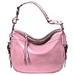 Coach Patent Leather Zoe Shoulder Bag Purse Sac 12735 Rose Pink