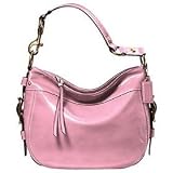 Coach Patent Leather Zoe Shoulder Bag Purse Sac 12735 Rose Pink