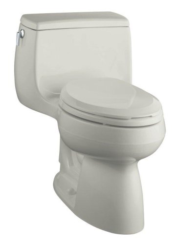 Buy KOHLER Gabrielle Comfort Height One-Piece Elongated Toilet, Ice Grey #K-3513-95