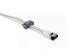 mod/smart 10in SATA II Cable w/Latch, 3Gb/s, Right Angle to Right Angle, Silver - wit...