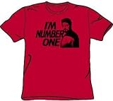 Star Trek The Next Generation Riker IM NUMBER ONE Adult Red T-shirt