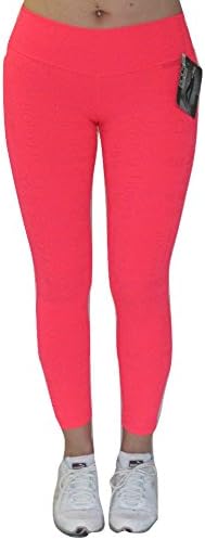 Body Fit Printed Legging Bright Pink Solid Pattern