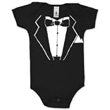 from Hoodiii BABY SHORT SLEEVE BODYSUIT 6 TO 12 MONTHS RED 7034-TUXEDO