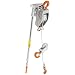 Lug-All 15SH Cable Ratchet Hoist-Winch with Hook, 15' Lifting Height, 6613.87 lbs Load Capacity