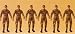 Preiser 16830 Standing Infantry with Cap (6)