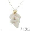 PILGRIM SKANDERBORG, DENMARK Stylish Necklace Beautifully Designed in Yellow Base metal, Two tone Enamel and White Plastic. Total item weight 20.0g Length 24in