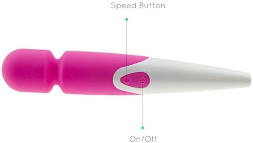 Magic Wand Massager by Mermaind Massager, Made of Silicone Material, USB charge, 10-Speed Vibration for Variety, Waterproof, Wireless and Cordless,Comes in Pink, Relieve Yourself Today!