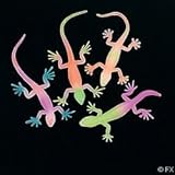 5" Glow in the dark neon LIZARDS -12 pc toys