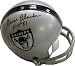 George Blanda Autographed/Hand Signed Oakland Raiders 2bar Mini Helmet with HOF81 inscription