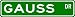 GAUSS Street Sign ~ Personalized Family Lastname Novelty Sign ~ Gameroom, Basement, Garage Sign ** Aluminum 4 x 18