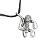 Microphone & Notes Pewter Pendant Necklace