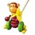 Orange Tree Monkey Push Along