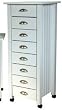 Venture Horizon 8-Drawer Mobile Cart Oak 4057
