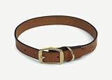 Coastal Pet Products Oak Tanned Tan Leather Town Collar for Dogs - B0002DI5ZC