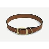 Coastal Pet Products Oak Tanned Red Leather Town Collar for Dogs