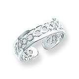 Sterling Silver Solid Toe Ring