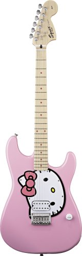 Fender Squier Hello Kitty Strat, Pink