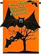 Applique Halloween Welcome Creepy Friends Bat Small Flag
