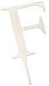 Weddingstar 4 Inch H Brushed Silver Monogram - Letter "F"