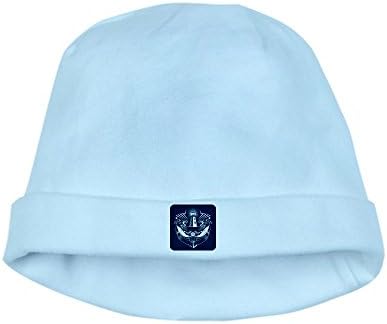 Royal Lion Baby Hat Lighthouse Crest Anchor Dolphins - Sky Blue