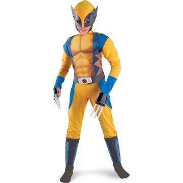  Boys Wolverine Origins Muscle Chest Costume