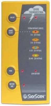 Lightning Detector, 3 in. W, 1 lb.