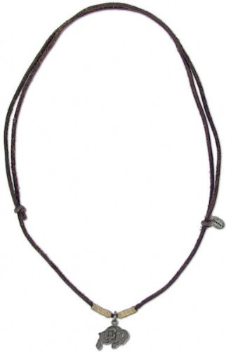Buy Colorado Buffaloes Mens Leather Cord Necklace by FansEdge