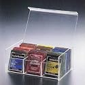 6 Compact Tea Bag Box (Clear) (8.5"L x 5.5"W x 3.5"H)