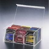 6 Compact Tea Bag Box (Clear) (8.5L x 5.5W x 3.5H)