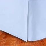 MARRIKAS 300TC Egyptian Cotton KING Bed Skirt SOLID BLUE