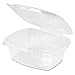 Genpak AD12 Clear Hinged Deli Container, Plastic, 12 oz, 5-3/8 x 4-1/2 x 2-1/2 (Case of 200)