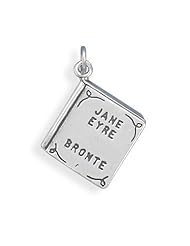Jane Eyre Book Charm, Sterling Silver
