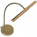 Jahn Halogen Klavierlampe messing poliert mit Flexarm Made in Germany