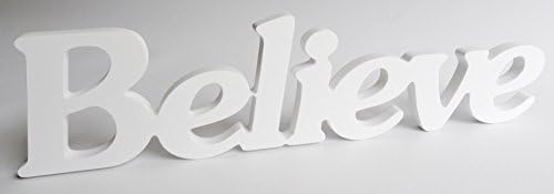 Letters "Believe" Made of High Quality Plastic Pvc