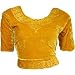 Gold Choli (Sari Oberteil) Samt Gr. 36 / Gr. S ideal f�r Bauchtanz