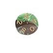 Chessex Gemini Black-Green/Gold d10 (#0-9)