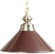 Brown Leather Pub Table Light