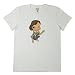 GIRL WITH BASS Tシャツ(ホワイト)(S) : 奈良美智