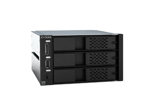 ICY DOCK Backplane 3 x SATA 8,89cm 3,5Zoll SATA Festplatten 3in2 abnehmbarer 80mm Luefter  Preisvergleich
