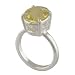 925 Sterling silver jewellery ring with lemon quartz Gemstone.Size 7