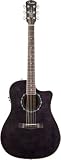 Fender Hot Rod Design Series 968079006 T-Bucket 300CE Acoustic-Electric Guitar, Rosewood Fingerboard, Transparent Black