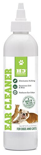 H3 Essentials Dog Ear Cleaner For Dogs and Cats with Aloe - Prevents Infection, Cleans and Dries Pets Ears - 8 oz
