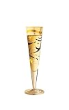 Champagne Glass, Champus, Starlight, Designer Gold and Silver Champagne Flute w/ Napkin in Gift Box