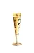 Champagne Glass, Champus, Starlight, Designer Gold and Silver Champagne Flute w/ Napkin in Gift Box