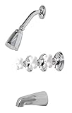 Premier 204347 Ashbury Three-Handle Tub & Shower Faucet, Chrome [並行輸入品]