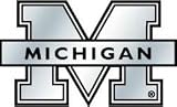 Michigan Wolverines Silver Auto Emblem