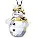 Swarovski Crystal Snowman Ornament