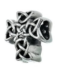 Genuine Zable (TM) Product. 925 Sterling Silver Celtic Knot Cross Bead Charm. 100% Satisfaction Guaranteed.