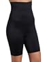 Flexees Women's Firm Control Waistshaper Thigh Slimmer, Black, Large